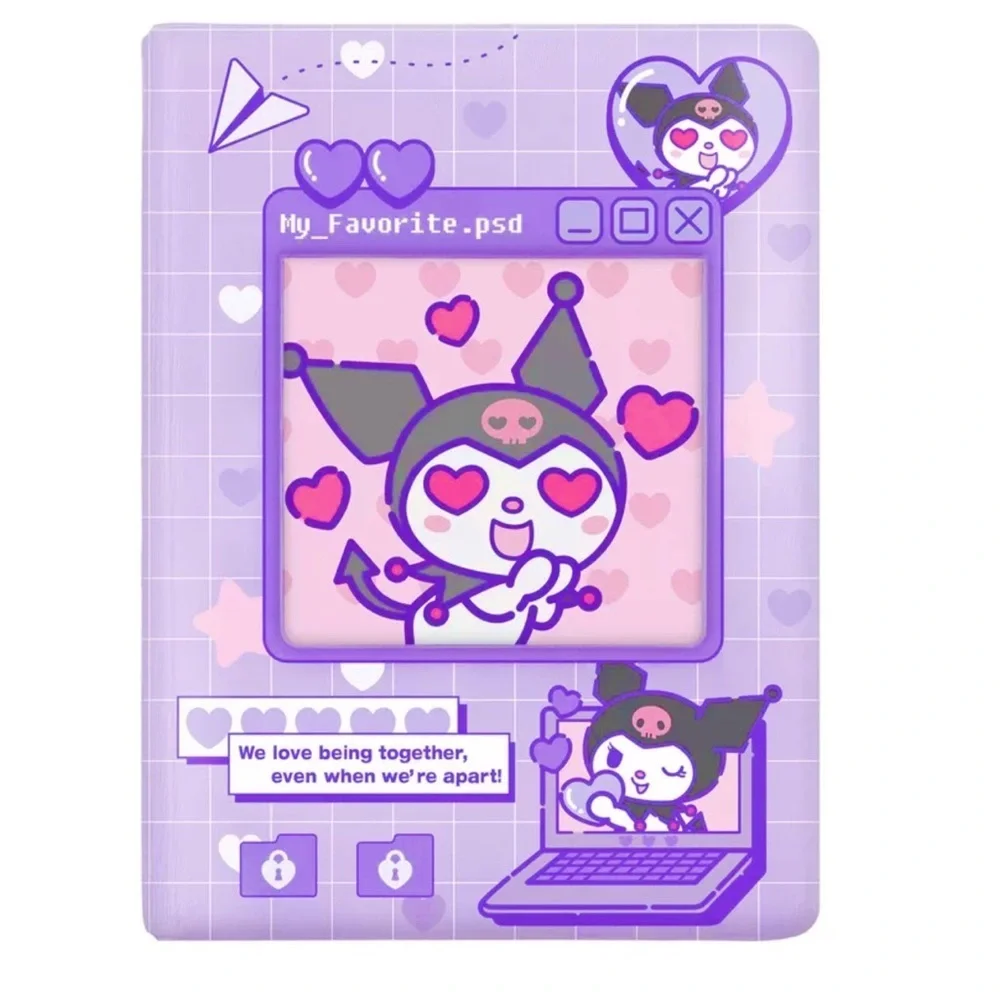 Hello Kitty or Kuromi Small Photo Book / Album 40 Clear Sheets